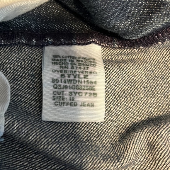 POLO Ralph Lauren cuffed jeans, size 12, in good condition, cuffs roll up & snap - Picture 5 of 7